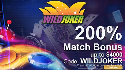 wild joker $95 bonus